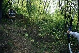 un "occhiale" hunter a 15 metri in leggera salita